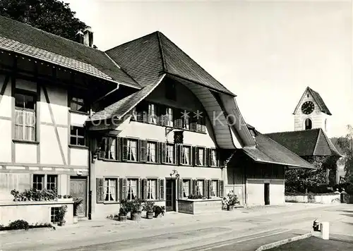 AK / Ansichtskarte Ursenbach Aarwangen Gasthaus zum Loewen Kirche Kat. Ursenbach