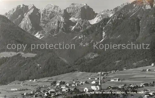 AK / Ansichtskarte Telfes Stubai mit Kalkkoegel  Kat. Telfes im Stubai