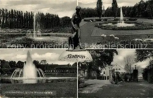 AK / Ansichtskarte Bottrop Stadtgarten Overbeckshof grosse Wasserspiele Kat. Bottrop