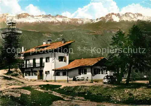 AK / Ansichtskarte Monte Penegal Belvedere Hotel mit Dolomiten Kat. Italien