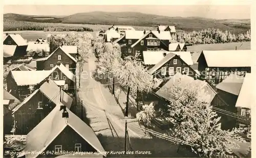 AK / Ansichtskarte Hohegeiss Harz Winterpanorama Kat. Braunlage