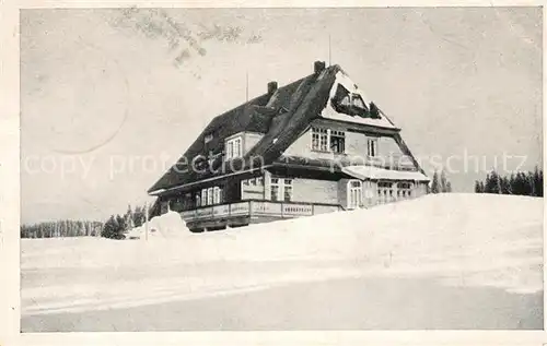 AK / Ansichtskarte Feldberg Schwarzwald Schwarzwaldhaus Winter Kat. Feldberg (Schwarzwald)