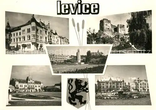 AK / Ansichtskarte Levice Teilansichten Sehenswuerdigkeiten Burgruine Kat. Slowakei