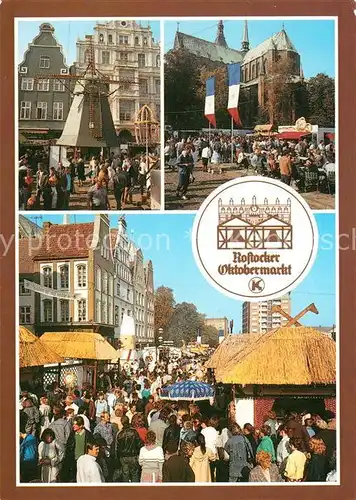 AK / Ansichtskarte Rostock Mecklenburg Vorpommern Ernst Thaelmann Platz Oktobermarkt Kat. Rostock