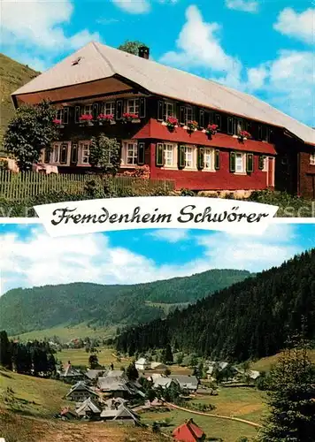 AK / Ansichtskarte Menzenschwand Fremdenheim Schwoerer Kat. St. Blasien