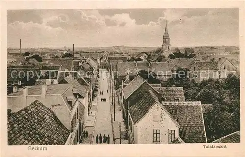 AK / Ansichtskarte Beckum Westfalen Panorama Kirche Kat. Beckum