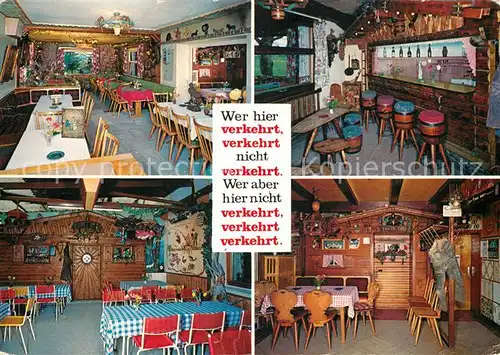 AK / Ansichtskarte Trauchgau Cafe und Weinstube Gletscherspalte Witziges Wortspiel Kat. Halblech