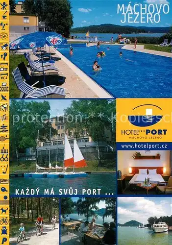 AK / Ansichtskarte Machovo Jezero Kazdy ma svuj port Kat. Tschechische Republik