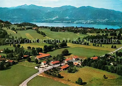 AK / Ansichtskarte Gmund Tegernsee Hotel Pension Zum Kistlerwirt Fliegeraufnahme Kat. Gmund a.Tegernsee