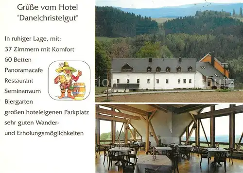 AK / Ansichtskarte Lauter Schwarzenberg Erzgebirge Hotel Danelchristelgut Gastraum Kat. Lauter Sachsen