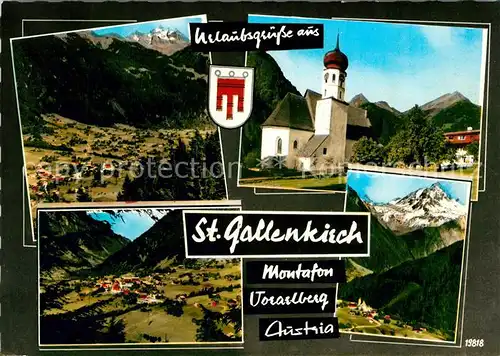AK / Ansichtskarte St Gallenkirch Vorarlberg Panorama Kirche Kat. St. Gallenkirch