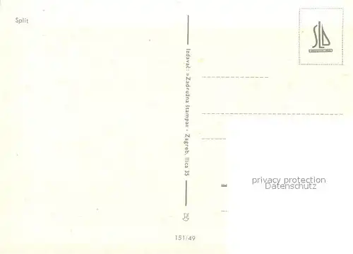 AK / Ansichtskarte Split Spalato Fliegeraufnahme Kat. Split