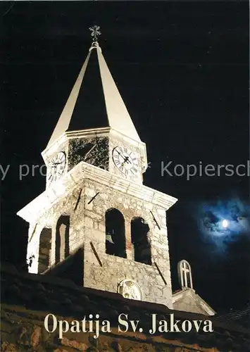 AK / Ansichtskarte Opatija Istrien Sv Jakova Abtei St Jakob bei Nacht