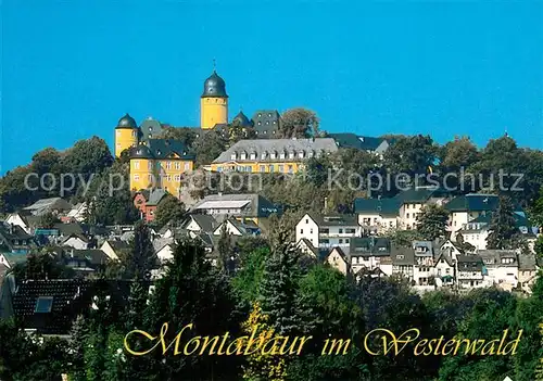 AK / Ansichtskarte Montabaur Westerwald Teilansicht mit Schloss Kat. Montabaur