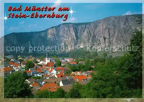 AK / Ansichtskarte Bad Muenster Stein Ebernburg Panorama Blick von der Ebernburg Kat. Bad Muenster am Stein Ebernburg
