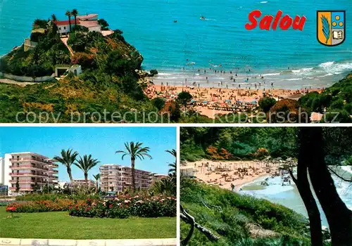 AK / Ansichtskarte Salou Vista parical y playa Hotels Strand Kat. Tarragona Costa Dorada