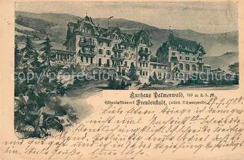 AK / Ansichtskarte Freudenstadt Kurhaus Palmenwald Kat. Freudenstadt