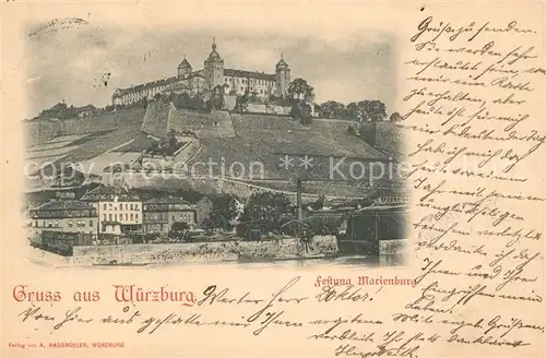 AK / Ansichtskarte Wuerzburg Festung Marienburg Kat. Wuerzburg