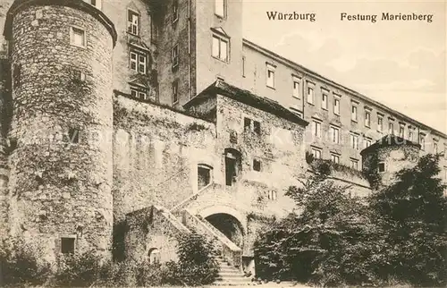 AK / Ansichtskarte Wuerzburg Festung Marienberg Kat. Wuerzburg