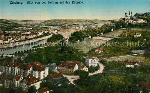 AK / Ansichtskarte Wuerzburg Kaeppele Main Panorama  Kat. Wuerzburg