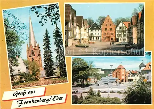 AK / Ansichtskarte Frankenberg Eder Kirche Altstadt Neustadt Kat. Frankenberg (Eder)