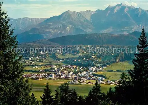 AK / Ansichtskarte Flims Dorf mit Waldhaus und Piz Riein Kat. Flims Dorf