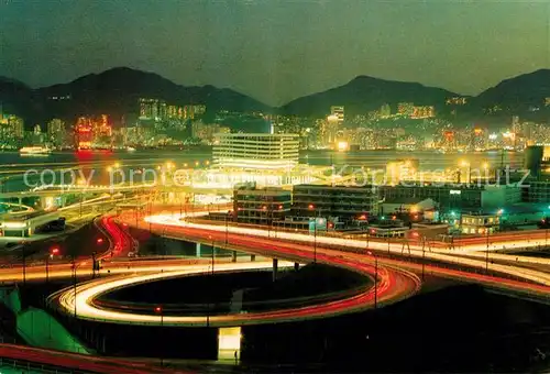 AK / Ansichtskarte Hongkong Cross Harbour Tunnel at night Kat. China