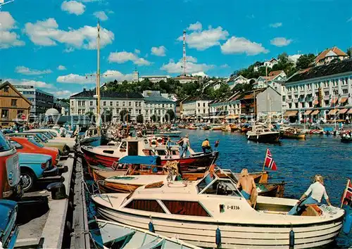 AK / Ansichtskarte Arendal Hafenpartie Kat. Arendal