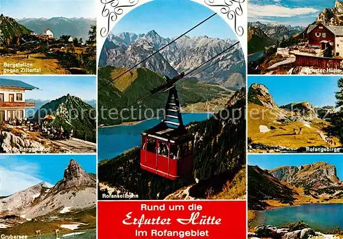 AK / Ansichtskarte Eben Achensee Bergstation Rofan Berggasthof Grubersee Rofanseilbahn Erfurter Huette Rofangebirge Zireinersee Kat. Eben am Achensee