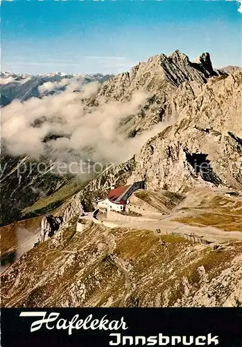 AK / Ansichtskarte Innsbruck Nordkettenbahn Bergstation Hafelekar Kat. Innsbruck