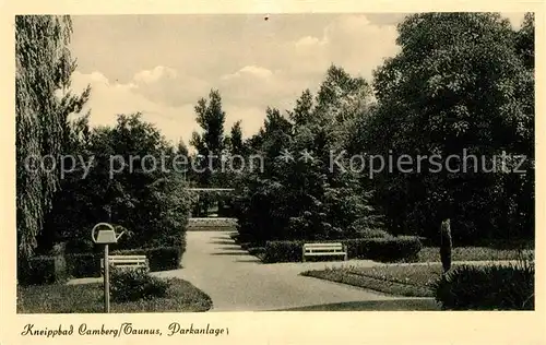 AK / Ansichtskarte Camberg Bad Parkanlage Kat. Bad Camberg