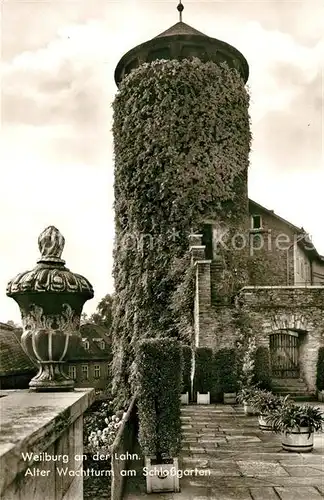 AK / Ansichtskarte Weilburg Alter Wachtturm Schlossgarten Kat. Weilburg Lahn