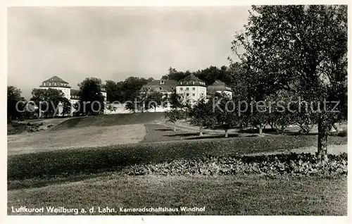 AK / Ansichtskarte Weilburg Kameradschaftshaus Windhof Kat. Weilburg Lahn