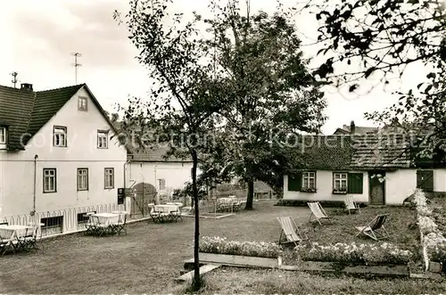 AK / Ansichtskarte Ahausen Gasthaus Pension Zur gruenen Au Garten Kat. Ahausen