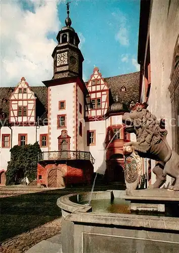 AK / Ansichtskarte Weilburg Schlosshof Kirche Kat. Weilburg Lahn