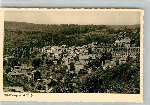 AK / Ansichtskarte Weilburg Schloss Panorama Kat. Weilburg Lahn