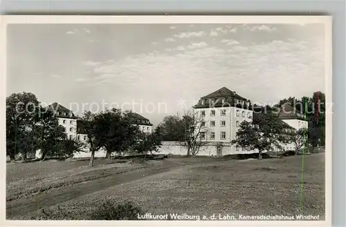 AK / Ansichtskarte Weilburg Kameradschaftshaus Windhof Kat. Weilburg Lahn