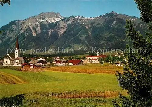 AK / Ansichtskarte Breitenwang Tirol Reutte mit Gaichspitze und Hahnenkamm Kat. Breitenwang