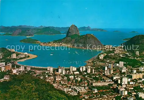 AK / Ansichtskarte Rio de Janeiro Fliegeraufnahme Suger Loaf Zuckerhut Kat. Rio de Janeiro