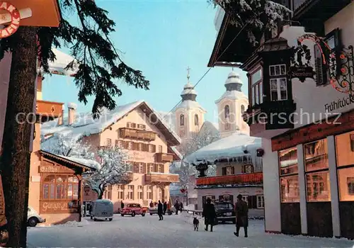 AK / Ansichtskarte St Johann Tirol Ortspartie im Winter Kat. St. Johann in Tirol