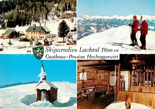 AK / Ansichtskarte Niederwoelz Skiparadies Lachtal Gasthaus Pension Hocheggerwirt Kat. Niederwoelz