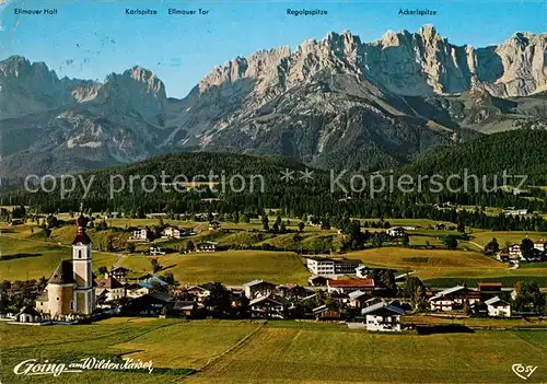 AK / Ansichtskarte Going Wilden Kaiser Tirol Fliegeraufnahme Kat. Going am Wilden Kaiser