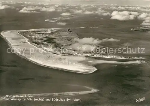 AK / Ansichtskarte Amrum Fliegeraufnahme Kat. Nebel