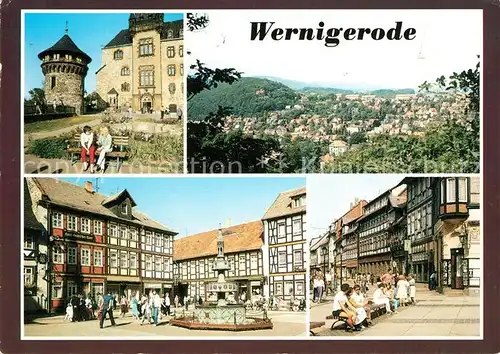AK / Ansichtskarte Wernigerode Harz Schloss Wernigerode OT Hasserode Markt Breite Strasse Kat. Wernigerode