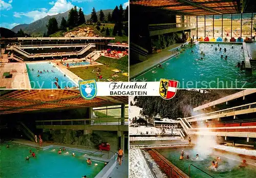 AK / Ansichtskarte Badgastein Freibad Felsenbad Thermalhallenbad Kat. Bad Gastein