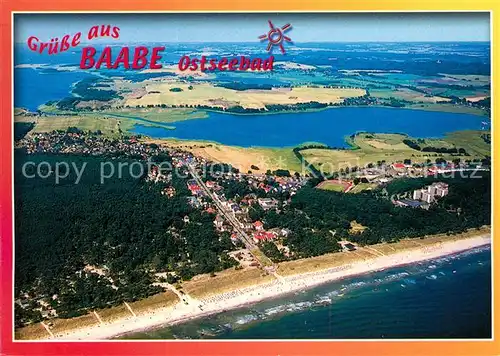 AK / Ansichtskarte Baabe Ostseebad Ruegen Fliegeraufnahme Kat. Baabe