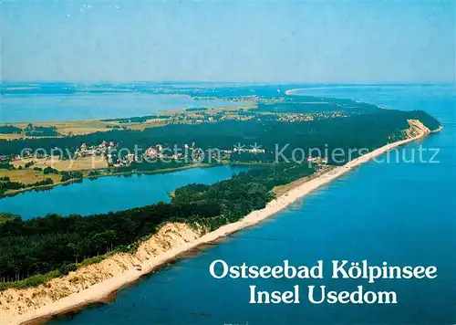AK / Ansichtskarte Koelpinsee Usedom Ostseebad Fliegeraufnahme Kat. Usedom
