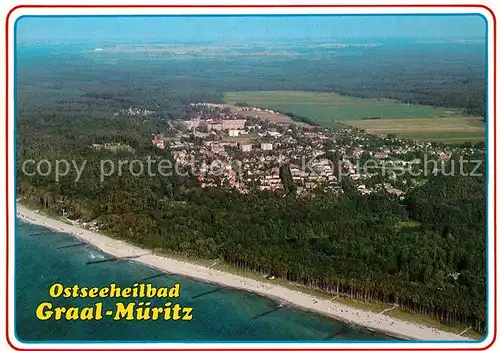 AK / Ansichtskarte Graal Mueritz Ostseebad Fliegeraufnahme Kat. Seeheilbad Graal Mueritz