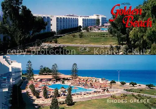 AK / Ansichtskarte Ialyssos Hotel Golden Beach Swimming Pool Meerblick
