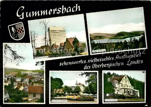 AK / Ansichtskarte Gummersbach Kreisverwaltung Bismarckplatz Landschulheim Aggertalsperre Kat. Gummersbach